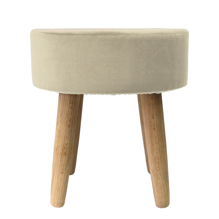  Пуф Классика круглый, цвет ваниль