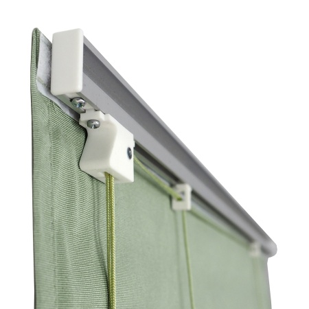 Римские шторы Лея на веревочном механизме цвет оливковый