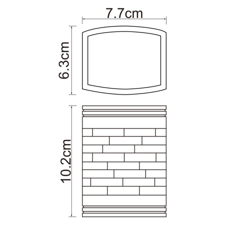 Стакан для зубных щеток Main K-4728